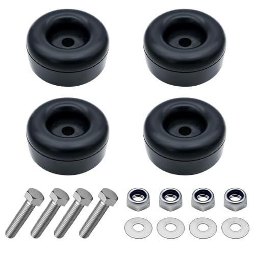 Trailer Ramp Door Rubber Bumpers 2.5" Round Rubber Bump Stops 4-Pack