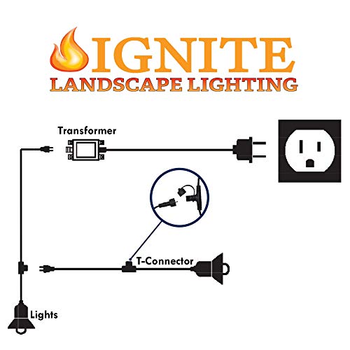 20W Low Voltage Landscape Lighting Transformer with Quick Connectors - size: 20-Watt