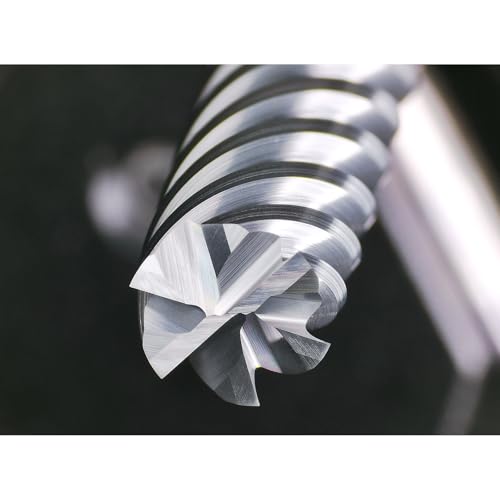 Tools Carbide End Mills,6 Flute Square Milling Cutter,High Helix Angle for High Hardness Steel Finshing Milling Processing - 1/4 Shank (1/4-2.5" 1PCS) - size: 1/4-1-2.5" 6F 1PC