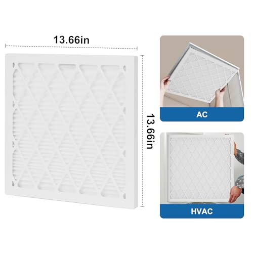 14x14x1 MERV 11 Air Filter, Quality AC/HVAC Furnace Filter,1 Reusable ABS Frame + 4 Pack Replaceable Filter Media,Breathe Fresher and Cost-effective - size: 14" x 14" x 1", style: 4 pack