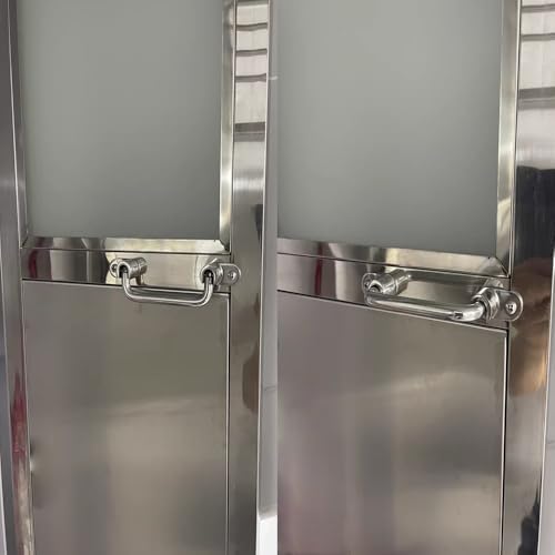 304 Stainless Steel Folding Pull Handle, 6.2" Total Length - size: Total length 6.2 "