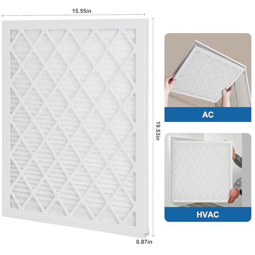 16x20x1 MERV 11 Air Filter, Quality AC/HVAC Furnace Filter,1 Reusable ABS Frame + 4 Pack Replaceable Filter Media,Breathe Fresher and Cost-effective - size: 16" x 20" x 1", style: 4 pack