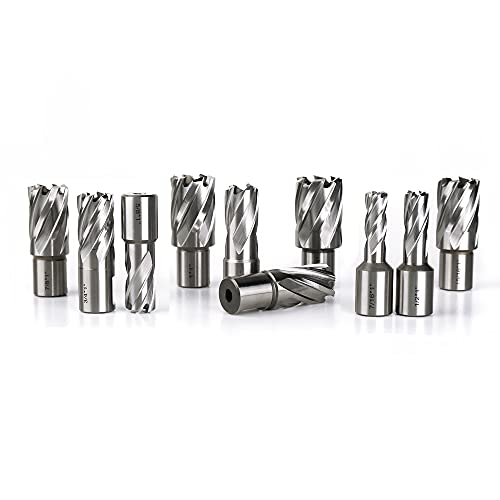 OSCARBIDE 13pc HSS Annular Cutter Set,1" Cutting Depth,1"/16" to 1-1/16"Dia