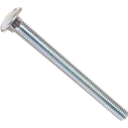 Hard-to-Find Fastener 014973453749 Carriage Bolts, 5/16-18 x 4, Piece-10 - color: Silver, size: 1 Count (Pack of 10)
