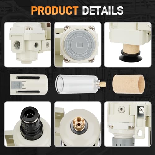3/8" NPT Air Compressor Filter Dryer Regulator 0-150 PSI
