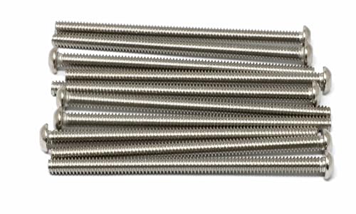 iexcell 10 Pcs 1/4-20 x 4 Hex Socket Button Head Cap Screws Bolts, with Hex Key Spanner - size: 1/4-20 x 4"