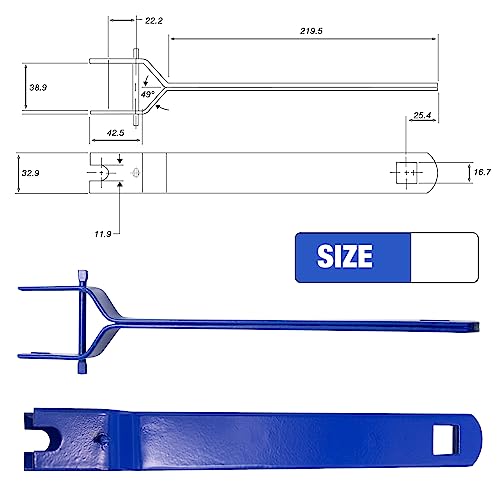 Wire Tensioner Electric Fence Strainer Handle in-line Strainer Handle Fence Tightener Wire Tightener Wrench Tightener Tool(Blue)