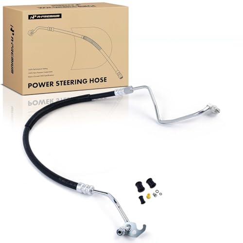 A-Premium Power Steering Pressure Hose Line Assembly, Pump To Gear