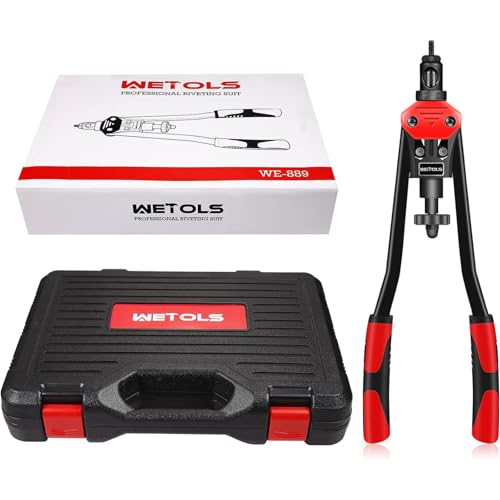 WETOLS Rivet Nut Tool Kit, 16'' Rivnut Tool with 11 Metric and SAE Mandrels - size: 16"