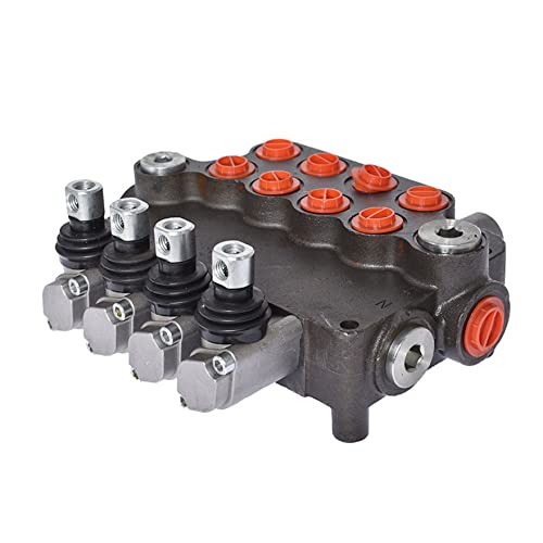 waltyotur 4 Spool 21GPM 3600 PSI Hydraulic Directional Control Valve SAE