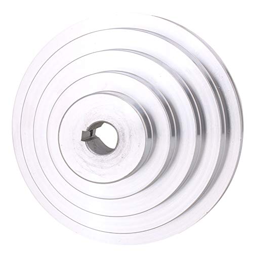 Mxfans Aluminum 19mm Bore Outter Dia 54-150mm 5 Step A Type V-Belt Pagoda Pulley Belt