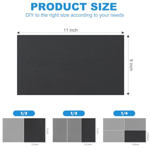 Wet Dry Sandpaper Sheets: 600-3000 Grit Assortment