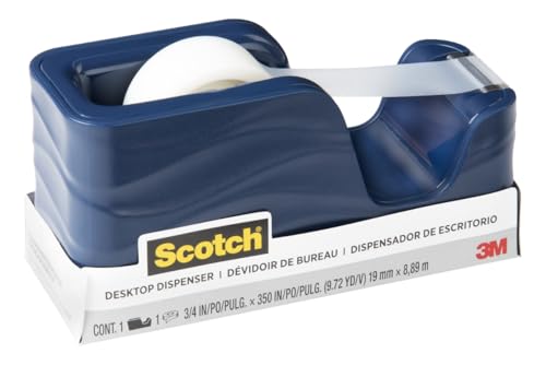 Scotch Desktop Tape Dispenser, Molten Ink (Navy) - size: (Pack of 1)