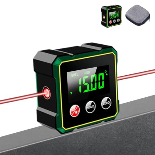 Digital Angle Finder & Gauge with Electronic Laser Level,Inclinometer