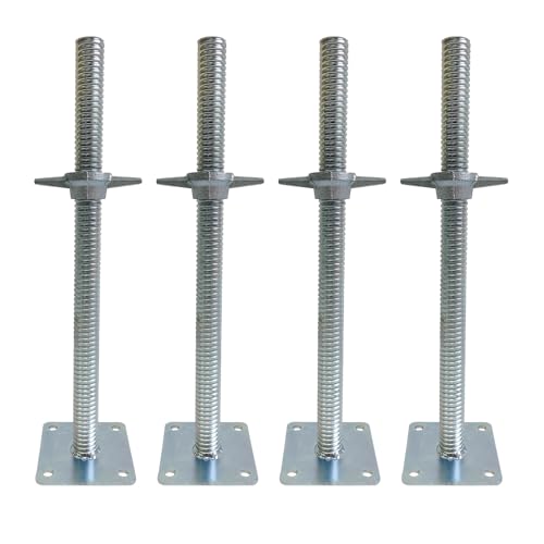 4 Pack Adjustable Leveling Jack Feet Screw Hollow Leg for Baker Scaffolding - size: hollow 18"