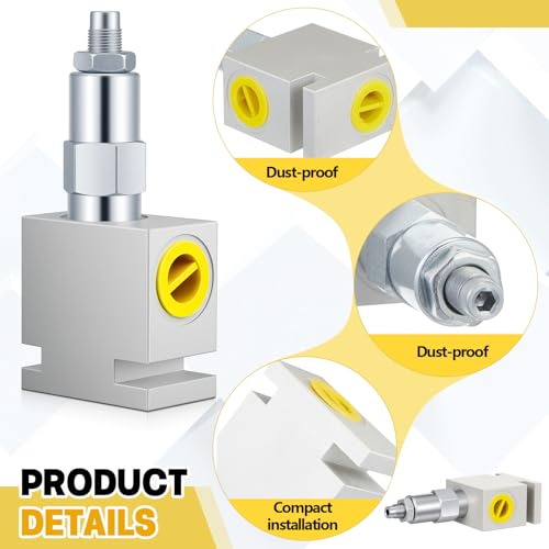 Adjustable Aluminum Pressure Relief Valve, 20 Gpm; 3000 Psi; #8 Sae (3/4-16 Orb), Hydraulic Pressure Control Valve for Systems and Pumps