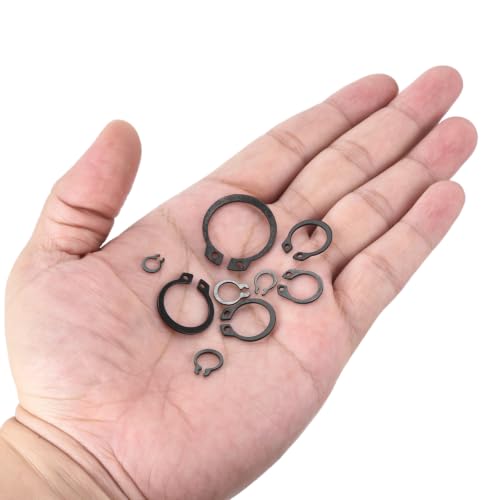 480Pcs M4-M28 External Retaining Ring C Clips Snap Rings - size: M4-M28
