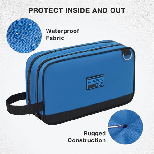 HISEA Small Tool Bag 3 Pack, 12 Inch Tool Pouch with 2 Compartments - color: Green, Orange, Blue