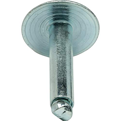 Fastenere Large Flange Pop Rivets -5/32" x 5/8" (50 pcs) Heavy Duty, Open-End, Steel Zinc, Corrosion-Resistant, High Tensile & Shear Strength, 5-10 Gap .501" - .625" - size: 5/32" x 5/8" (5-10) (50 Pack)
