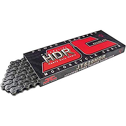 JT Chain JTC420HDR118SL (420 Series) Black Steel 118 Link Heavy Duty Non O-Ring Chain with Connecting Link - size: 118-Links