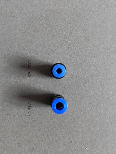 1/4" OD x 5/32" OD Pneumatic quick Connector Push to Connect fittings Straight reducer Union/Coupler (Pack of 5) - size: 1/4" x 5/32", style: Straight Union