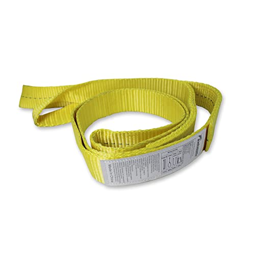 1" x 9’Lift Sling Strap Twisted Eye Polyester Web Sling Rigging Strap for Lifting Towing and Hoisting, Pack of 4 - color: Yellow 9ft 1600lbs, size: 4 Pack