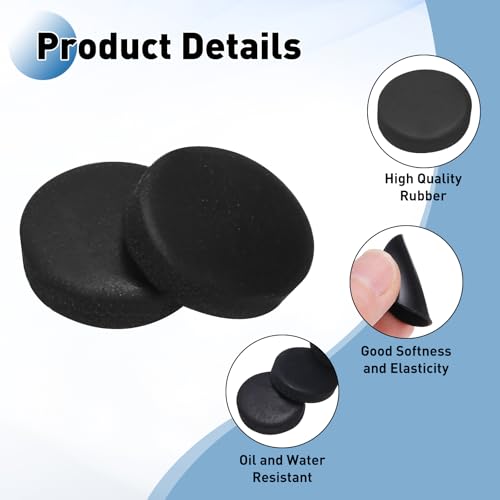 PATIKIL Rubber Solid Discs Washers 8mm OD x 2mm Thick 10 PCS - size: 8mm x 2mm