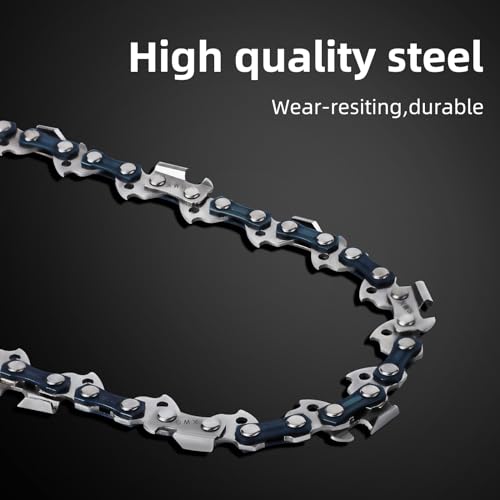 5 Pack 16 Inch Chainsaw Chain 56 Drive Links .050" Gauge, 3/8" Pitch Replacement Chains Compatible with Greenworks, Echo, Poulan, Ryobi
