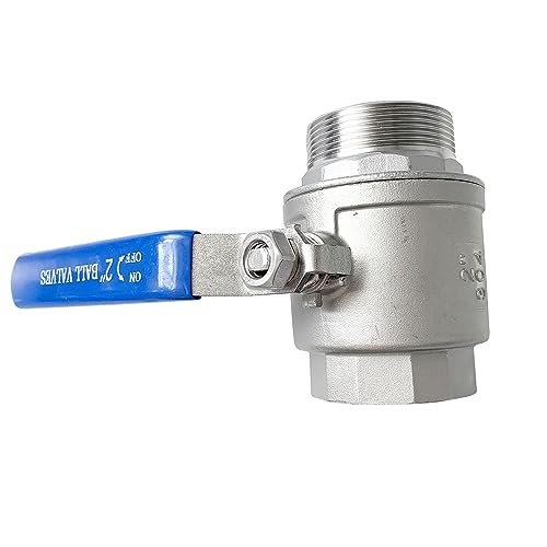 2" Male to Female Thread Full Port Ball Valves NPT 304 Stainless Steel for Water Oil Gas WOG1000 - size: 2 Inch