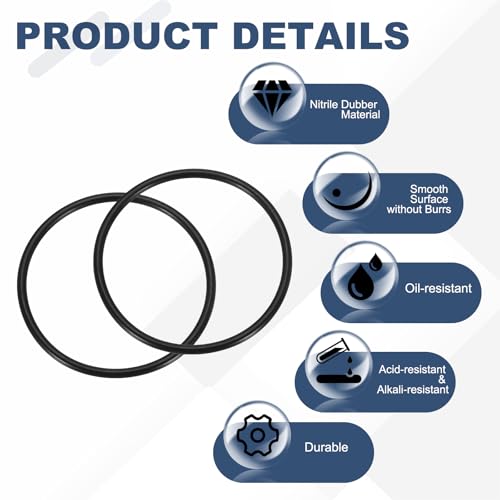 uxcell 5Pcs AS-343 O-Rings, Nitrile Rubber O-Rings 3-3/4" ID, 4-1/8" OD, 3/16" Width Round Sealing Gasket for Automotive Machine Plumbing Sealing Repair (70 Durometer, Black) - size: 3-3/4" ID, 4-1/8" OD, 3/16" Width