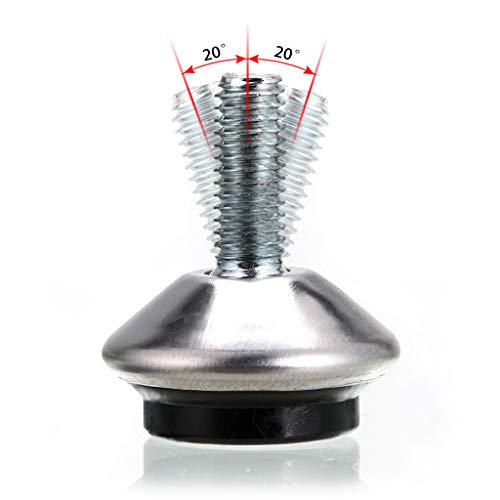 OwnMy M6 Adjustable Swivel Leveling Feet 12PCS Metal Adjustable Table Feet