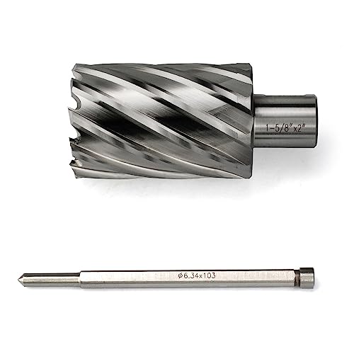 Annular Cutter JESTUOUS 3/4 Inch Weldon Shank 1-5/8 Cut Dia 2 Cut Depth