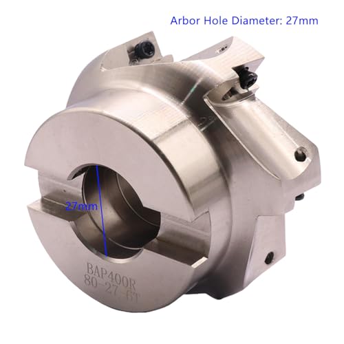 3.15"/80mm Cutting Dia 400R-80-27-6T Shell Cutter Set with CAT40 Arbor