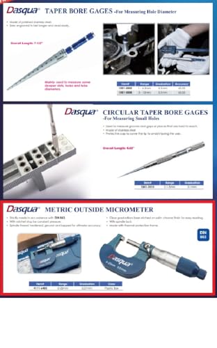 Dasqua 4111-6405 0-25Mm Outside Micrometer