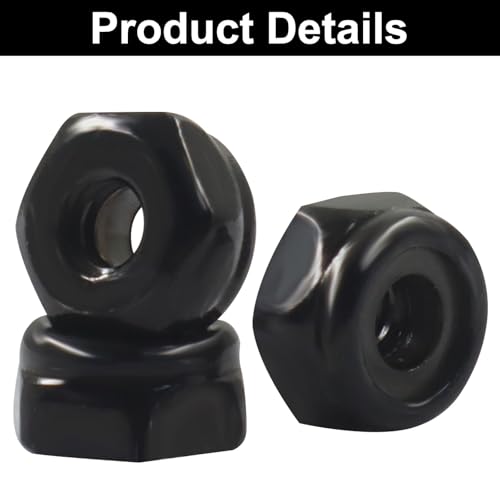50 Pack #6-32 Nylon Insert Hex Lock Nuts, 304 Stainless Steel - size: #6-32