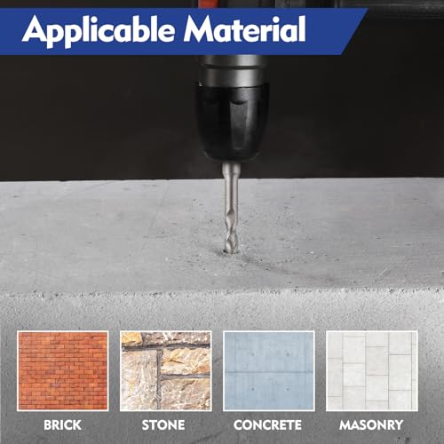 WORKPRO 17-Piece SDS-Plus Rotary Hammer Drill Bit & Chisel Set - size: 17-Piece