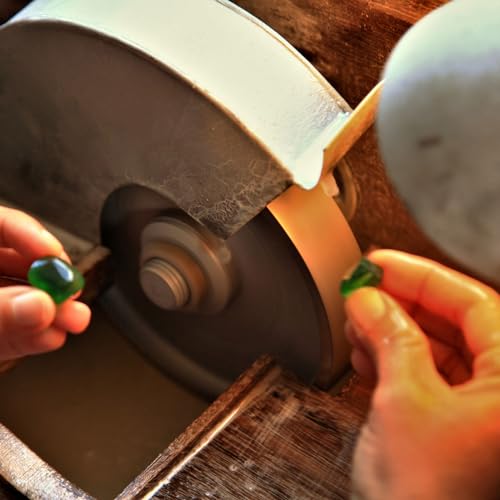 HARFINGTON Diamond Lapidary Wheel 6 Inch x 1 Inch Arbor Hole 80 Grit Grinding Wheels for Stone, Marble, Glass, Ceramics, Crystal, Carbide, Steel - size: 80 Grits