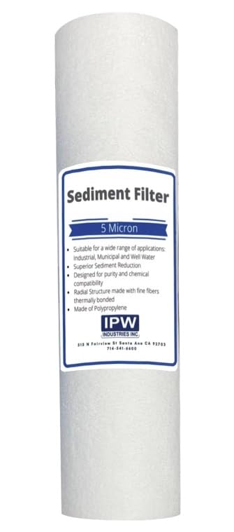 IPW Industries Inc - Compatible to Olympia Water Systems 10" Replacement Filters - 5 Micron Sediment & Carbon Replacement Filter Kit - Stages 1, 2 & 3
