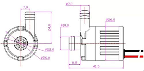 Brushless 12V Mini Water Pump 6-15V DC, 0.5-4W, Silent Ceramic (Submersible (ABS)) - style: Submersible (ABS)