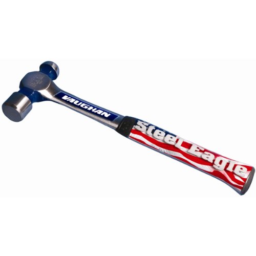 Vaughan 161-71 R308 Steel Handle Ball Pein Hammer, 8-Ounce Head