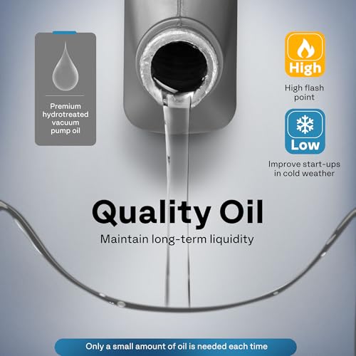 VIVOHOME 2 Pack Premium High Vacuum Pump Oil HVAC 330ml/11.16oz - size: 2 Pack