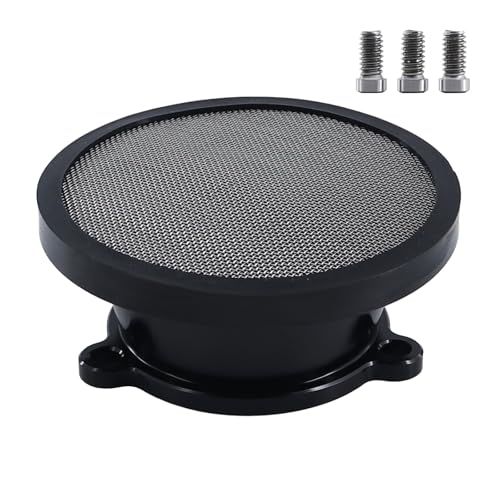 Aluminum Air Filter Velocity Stack for S&S Shorty Super E and G Series Carburetor (BLACK) - color: BLACK