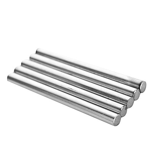 5 Pieces Linear Motion Shaft 8mm x 100mm Round Hardened Lathe Bar Rod