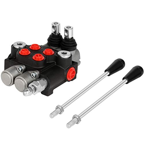 Hydraulic Flow Control Valve 2 Spool 21 GPM Adjustable Relief Valve - size: 2 Spool 21 GPM