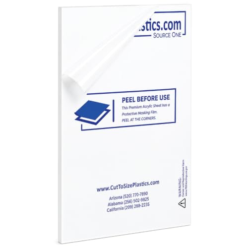 Premium 1/4 Clear Acrylic PlexiGlass Sheet (48" X 96") - size: 48" X 96"
