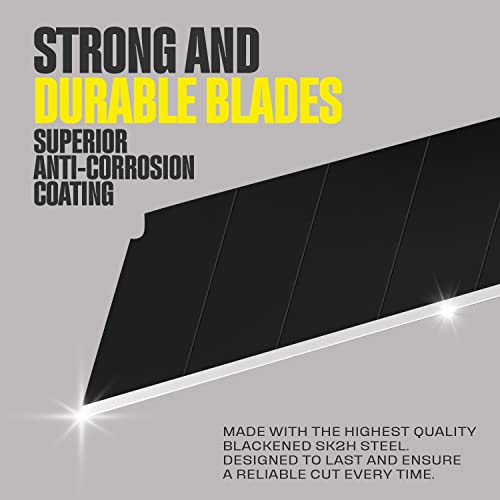 Berkling 18mm Snap-Off Utility Blades, SK2H Blackened Steel, 50-Pack - size: Black | 18mm