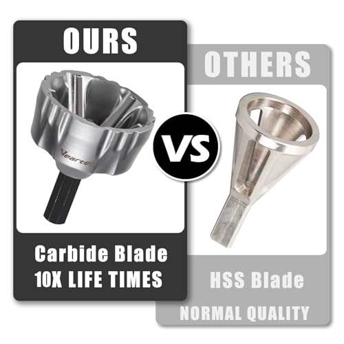 1/2" to 1-3/8" Deburring External Chamfer Tool with Carbide Blades - size: 1/2" to 1-3/8"