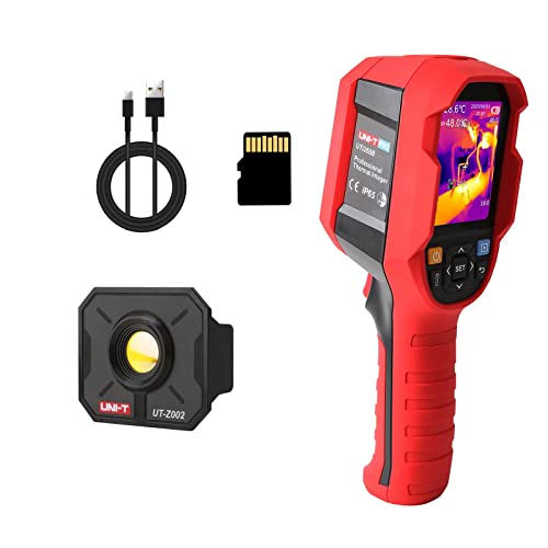 UNI-T UTi260B Thermal Camera with Macro Lens, Infrared Cameras Thermal Imaging Camera 256x192 IR Resolution Thermal Imager 49152Pixels 7 Palettes 25 Hz Refresh Rate, IP65 2-Meter Drop, 2.8" LCD - size: UTi260BZ002