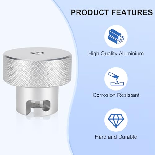 Suitable for Harbor Freight's Hydraulic Press Jack Valve Screws, 7/16'' Bottle Jack Valve Release Knob, Replaces Jack Handle Fitting, Made of 6061 Aluminium - size: 7/16''