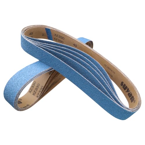 2x42 Sanding Belts 80 Grit, 10 Pack